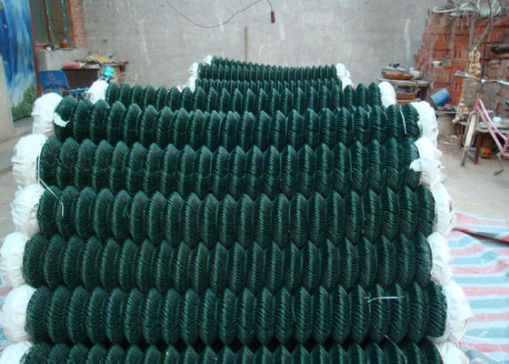 métal de 5mm barrière Pvc Diamond Mesh Fencing Smooth Surface de maillon de chaîne de 4 pieds