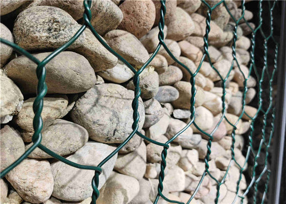 Le PVC de longue durée a enduit le fil hexagonal Mesh Hot Dip Galvanized 80*100mm