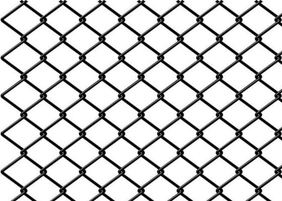 Le PVC noir a enduit Diamond Chain Link Fence