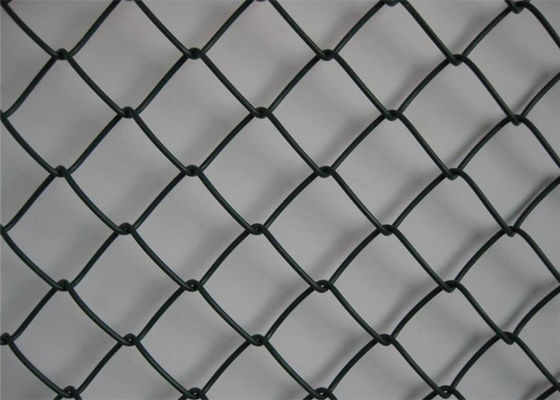 Le PVC noir a enduit Diamond Chain Link Fence