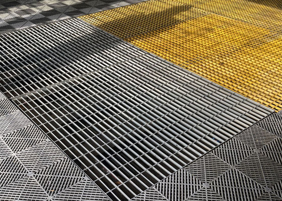 Plancher argenté d'acier inoxydable de la couleur 316 râpant 100mm*6mm pour des centrales