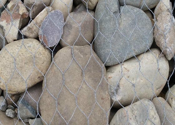 Le PVC galvanisé d'immersion chaude a enduit le fil Mesh For Rock Walls de Gabion
