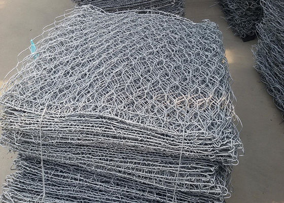 Fil Mesh Zinc Aluminum Alloy de mur de Gabion de traitement de glissière de rivière 80mm*100mm