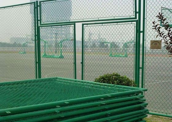 clôture de route de Diamond Chain Link Fence For de taille de l'immersion chaude 6FT de 4.0mm