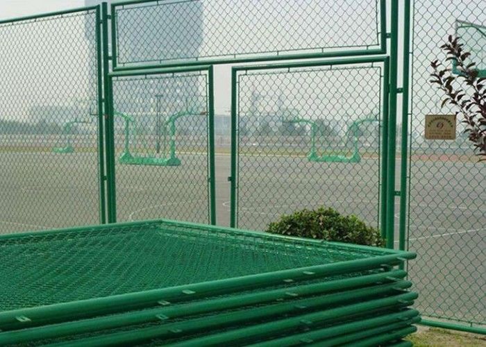clôture de route de Diamond Chain Link Fence For de taille de l'immersion chaude 6FT de 4.0mm